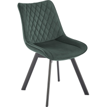 Krzesło metalowe K-520 Czarny / Ciemny Zielony Podstawowe