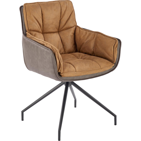 Krzesło metalowe K-523 Ciemny Popiel / Brąz Podstawowe