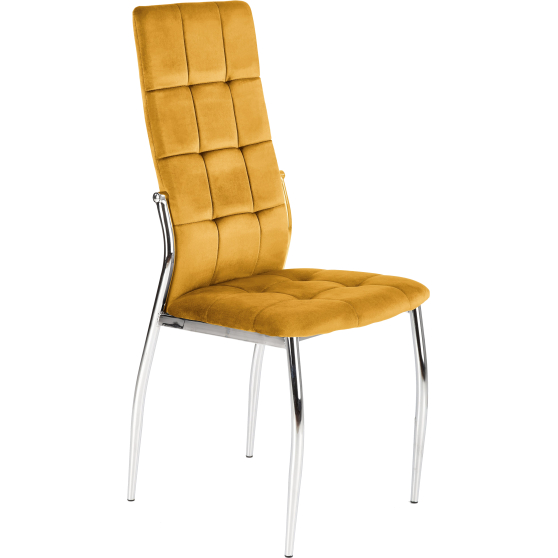 Krzesło metalowe K-416 Musztardowy Podstawowe