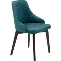 Krzesło drewniane TOLEDO 3 Czarny / Ciemny Zielony Podstawowe