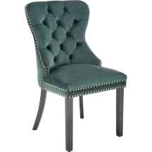 Krzesło drewniane MIYA Czarny / Ciemny Zielony Podstawowe