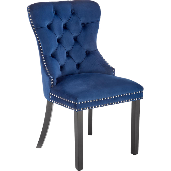 Krzesło drewniane MIYA Czarny / Granatowy Podstawowe (2)