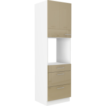 Szafka dolna wysoka słupek pod zabudowę piekarnika 60 DPS-210 3S 1F LARA CAPPUCINO POŁYSK Podstawowe