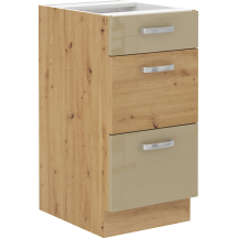Szafka dolna stojąca 3 szuflady 40 D 3S ARTISAN CAPPUCINO POŁYSK Podstawowe