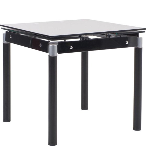 Stół rozkładany 80-130x80x76 KENT Czarny Podstawowe