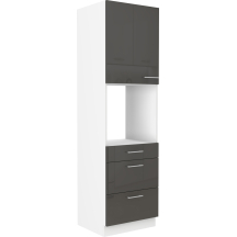 Szafka dolna wysoka słupek pod zabudowę piekarnika 60 DPS-210 3S 1F LARA GRAFIT POŁYSK Podstawowe