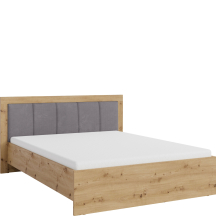 Łóżko 160 x 200 ze stelażem i pojemnikiem Dąb Artisan SR6 SMART SYPIALNIA Podstawowe