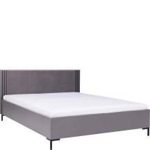 Łóżko 160 x 200 ze stelażem i pojemnikiem AL19 ALLMO SYPIALNIA DĄB ESTANA JASNY Podstawowe