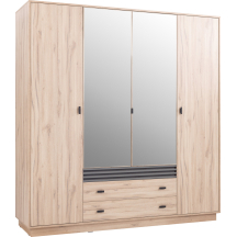 Szafa AL16 ALLMO SYPIALNIA DĄB ESTANA JASNY Podstawowe