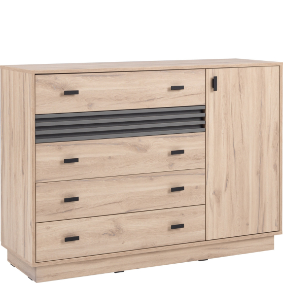 Komoda AL17 ALLMO SYPIALNIA DĄB ESTANA JASNY Podstawowe