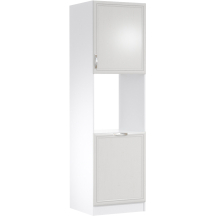 Szafka dolna wysoki słupek pod zabudowę piekarnika 2 drzwi D60P Prawa SYCYLIA WHITE Podstawowe