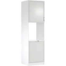 Szafka dolna wysoki słupek pod zabudowę piekarnika 2 drzwi D60P Lewa SYCYLIA WHITE Podstawowe