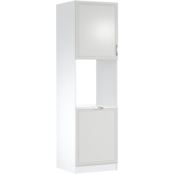 Szafka dolna wysoki słupek pod zabudowę piekarnika 2 drzwi D60P Lewa SYCYLIA WHITE Podstawowe