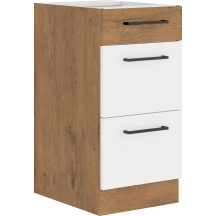 Szafka dolna stojąca 3 szuflady 40 D 3S VIGO BIAŁY POŁYSK Podstawowe