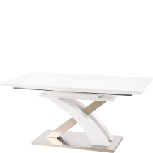 Stół rozkładany 160-220x90x75 SANDOR Biały Podstawowe