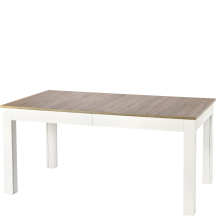 Stół rozkładany 160-300x90x76 SEWERYN Dąb Sonoma / Biały Podstawowe