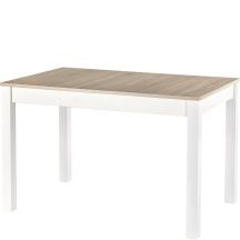 Stół rozkładany 118-158x75x76 MAURYCY Dąb Sonoma / Biały Podstawowe