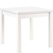 Stół rozkładany 80-160x80x76 GRACJAN Biały Podstawowe