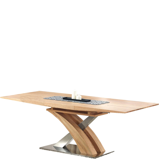 Stół rozkładany 160-220x90x75 SANDOR Dąb Złoty Podstawowe