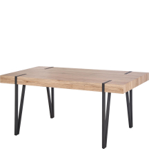 Stół 170x90x76 YOHANN Dąb San Remo / Czarny Podstawowe