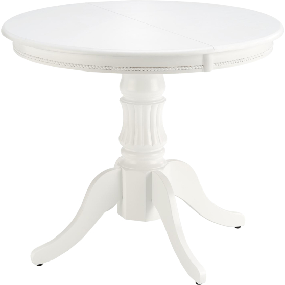 Stół rozkładany 90-124x90x75 WILLIAM Biały Podstawowe