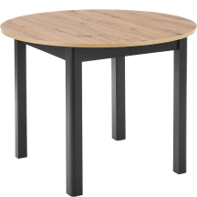 Stół rozkładany 102-142x102x76 RINGO Dąb Artisan / Czarny Podstawowe