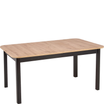 Stół rozkładany 160-228x90x78 FLORIAN Dąb Artisan / Czarny Podstawowe