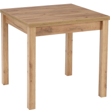 Stół rozkładany 80-160x80x76 GRACJAN Dąb Craft Podstawowe