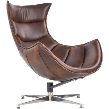 Fotel wypoczynkowy LUXOR Ciemny Brąz Podstawowe