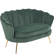 Fotel wypoczynkowy AMORINITO XL Ciemny Zielony / Złoty Podstawowe