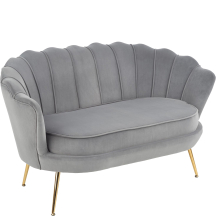 Fotel wypoczynkowy AMORINITO XL Popiel / Złoty Podstawowe