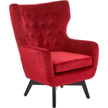 Fotel wypoczynkowy MARVEL Bordowy / Czarny Podstawowe