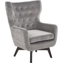 Fotel wypoczynkowy MARVEL Popiel / Czarny Podstawowe