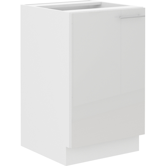 Szafka dolna stojąca 1 drzwi 50 D 1F LARA BIAŁY POŁYSK Podstawowe