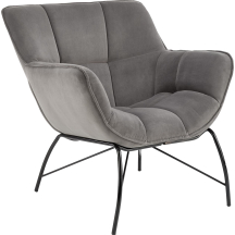 Fotel wypoczynkowy BELTON Popiel Podstawowe