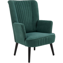 Fotel wypoczynkowy DELGADO Ciemny Zielony Podstawowe