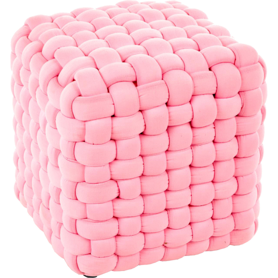 Pufa RUBIK jasny różowy Podstawowe