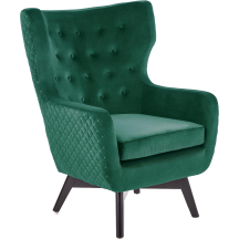 Fotel wypoczynkowy MARVEL Ciemny Zielony / Czarny Podstawowe