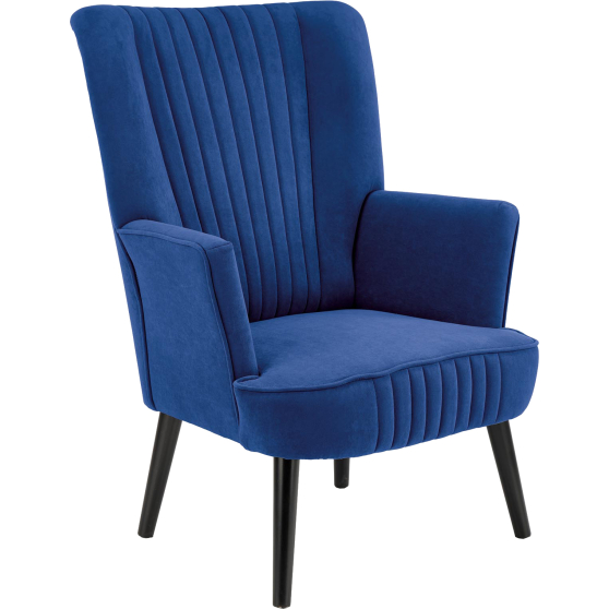 Fotel wypoczynkowy DELGADO Granatowy Podstawowe