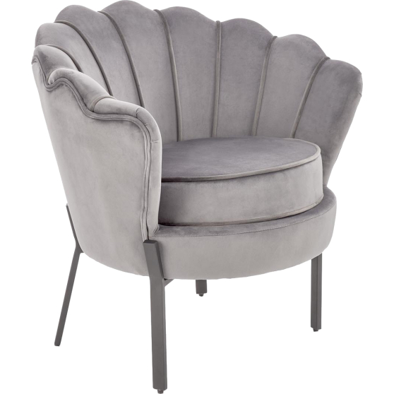 Fotel wypoczynkowy ANGELO Popiel / Czarny Podstawowe