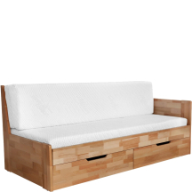 Łóżko rozkładane bukowe DUO B Prawe Podstawowe