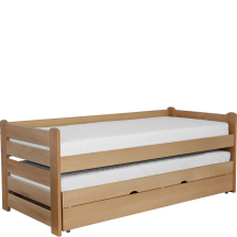Łóżko bukowe podwójne 90 x 200 FOR 2 PLUS Podstawowe