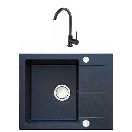 Zlewozmywak BERG 59x50 z baterią Flex Podstawowe