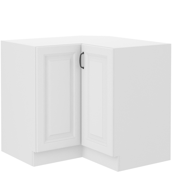 Szafka kuchenna stojąca narożna 2 drzwi 90 x 90 ND 2F STILO BIAŁY MAT Podstawowe (1)