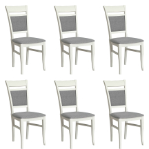 Zestaw krzeseł KASHMIR KR0115-D43-IN91 6szt Podstawowe