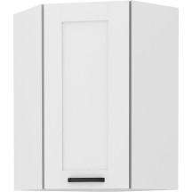 Szafka górna wisząca narożna 1 drzwi 60 x 60 GN-90 1F 45 LUNA BIAŁY MAT Podstawowe (1)