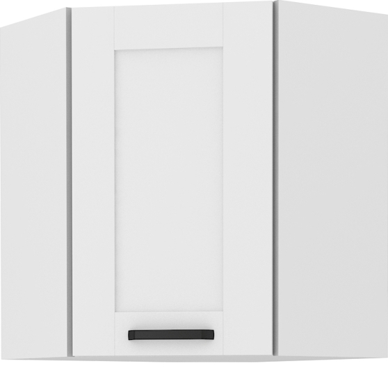 Szafka górna wisząca narożna 1 drzwi 60 x 60 GN-72 1F 45 LUNA BIAŁY MAT Podstawowe (1)