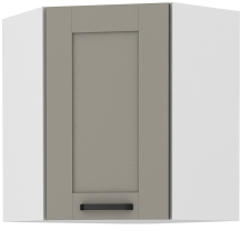 Szafka górna wisząca narożna 1 drzwi 60 x 60 GN-72 1F 45 LUNA CLAY GREY Podstawowe (1)