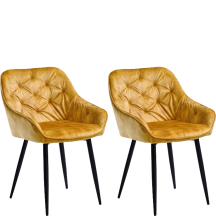 Krzesło HAUROKO KR0146-MET-BLL68 2szt Podstawowe