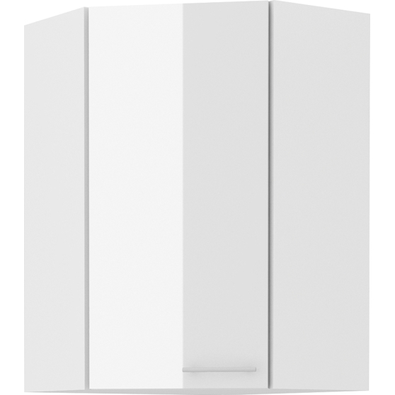 Szafka górna wisząca narożna 1 drzwi 60 x 60 GN-90 1F 45 LARA BIAŁY POŁYSK Podstawowe